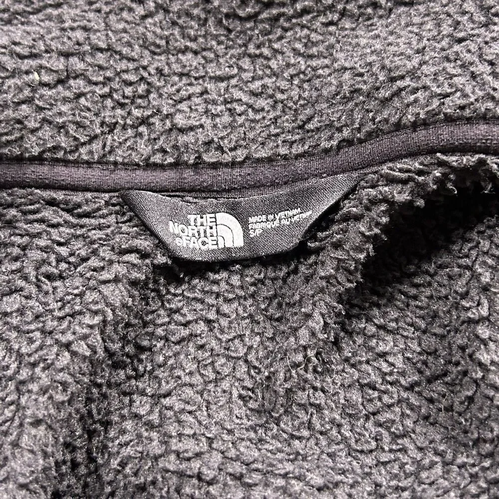 The North Face Fleece Jacket Mens S Black Full Zip Pocket Paradox Company Logo